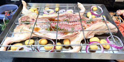 Lechon al horno crudo